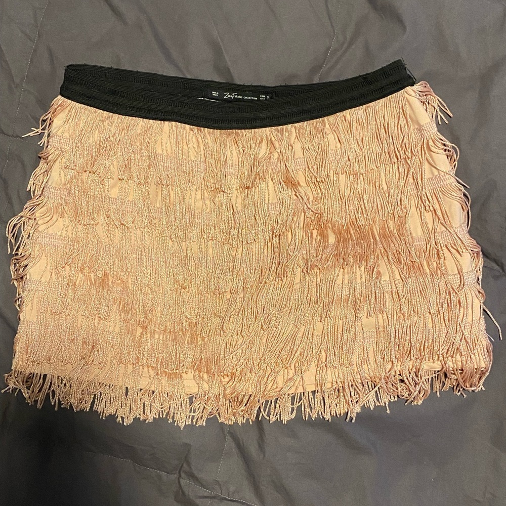 Zara skort fringe